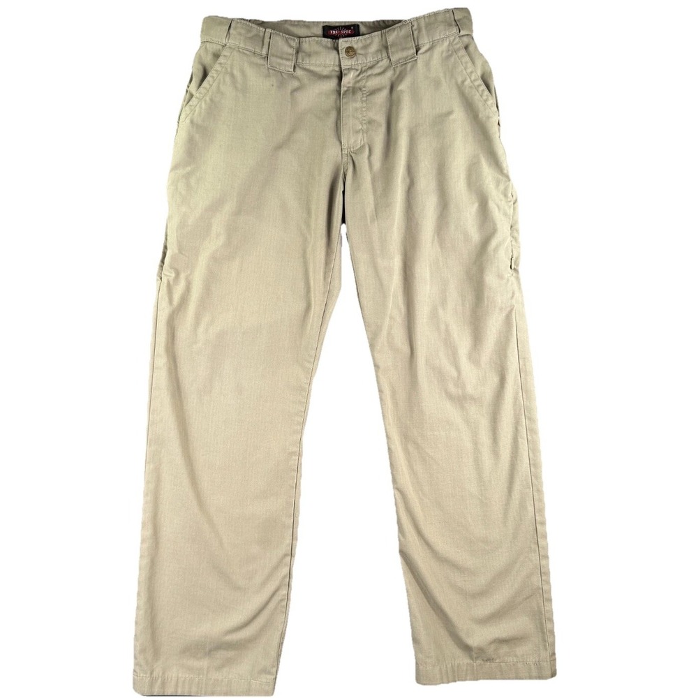 True Spec Tactical Pants Women 14 Rip Stop Cargo Adjustable Beige Hiking Securit - Picture 2 of 16
